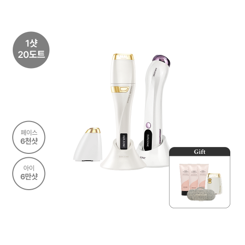 프로페셔널 골드 두배샷 + 알토 세트 (1샷 20도트 / 페이스 1.2만샷 / 아이 12만샷 + 3중 고주파 케어)